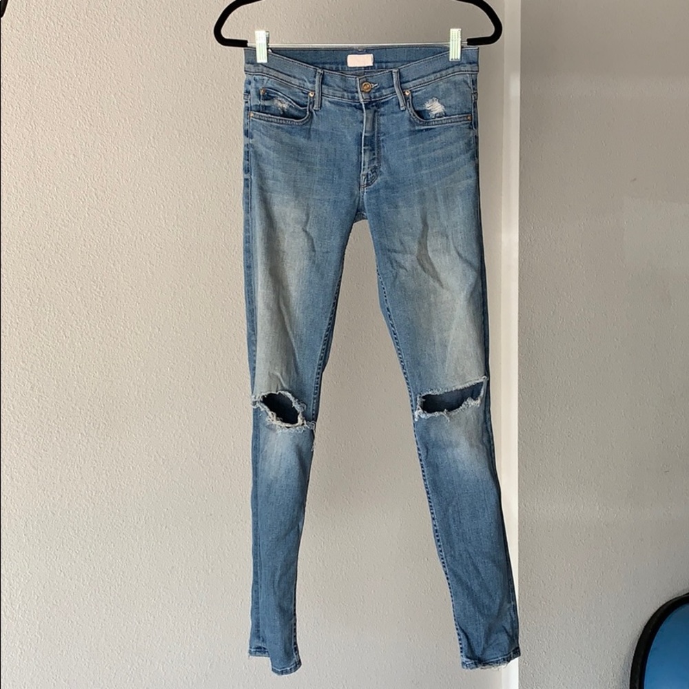 Mother brand distress jeans